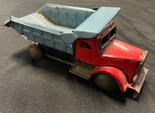 VINTAGE TIN FRICTION TOY DUMP TRUCK 1950'S OR 1960'S 