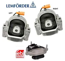 OEM Engine Motor Mount + Transmission Mount 3pc Lemforder for Audi Q5 2.0L 11-17