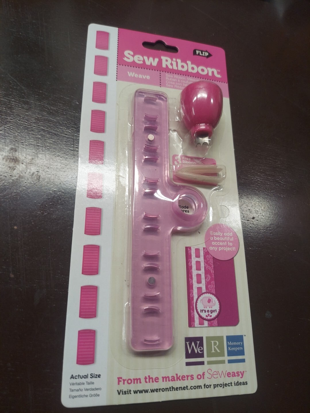 We R Memory Keepers Sew Ribbon Weave Scrapbooking Craft Stitching Tool