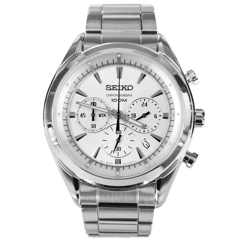 Seiko Chronograph 100m Stainless Steel 