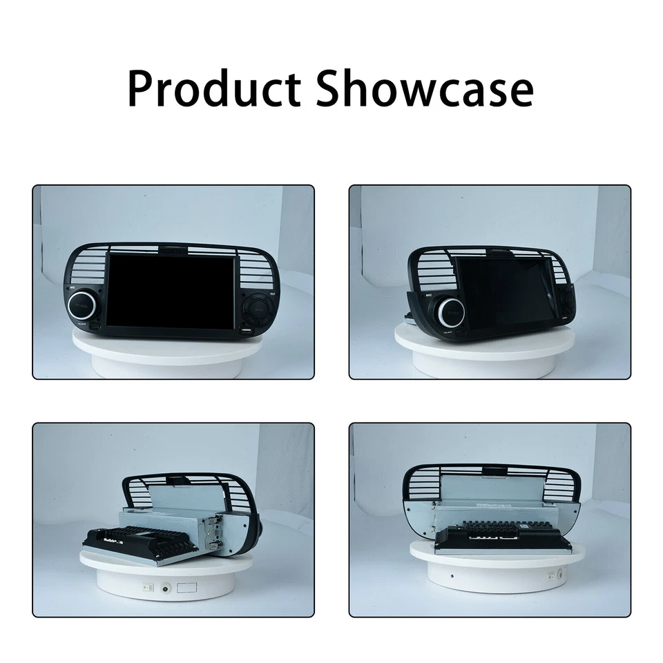 7" Per FIAT 500 2007-2015 Android 13 Per Apple Carplay Autoradio GPS Navi Stereo - Immagine 2 di 4