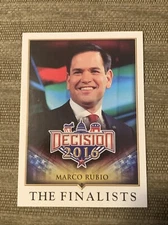 Marco Rubio Decision 2016 Trading Card #85 The Finalists