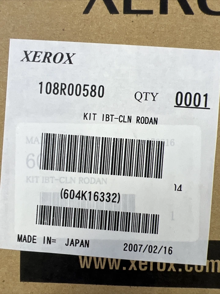 Lote de 3 Xerox 108R00580 Phaser 7750 7760 Conjunto Limpiador de Cinturón Original OEM Foto 3 de 4