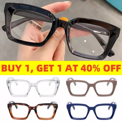 ACESOME Oversized Square Reading Glasses Large Frame High-definition Presbyopia Diopter