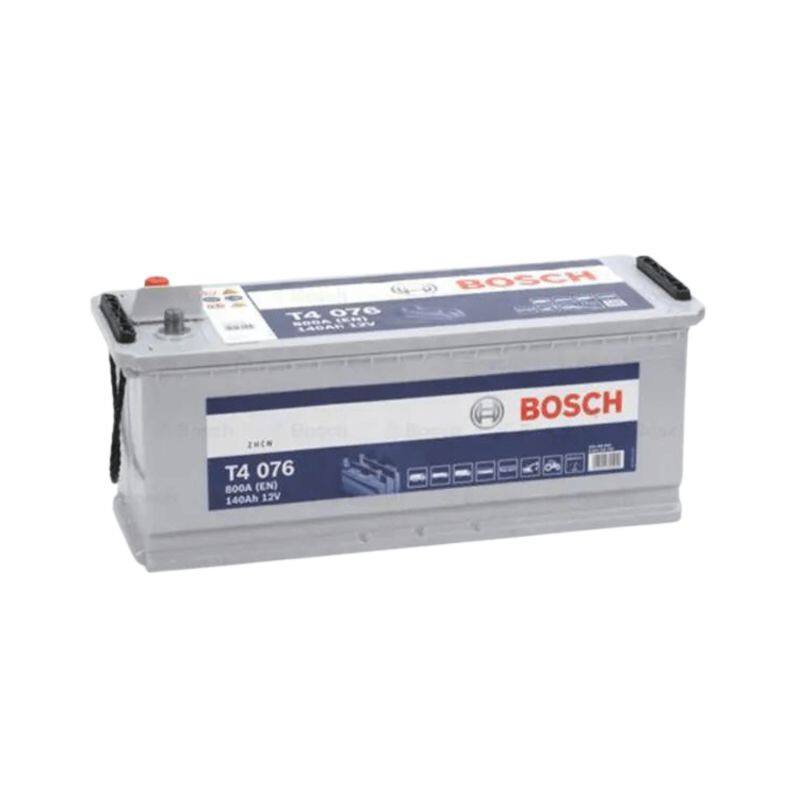 Batterie Bosch T4076 12v résolvant les problèmes de démarrage hivernal des bus