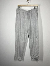 H Halston Studios Drawstring Jogger Pant Size Medium M Heather Gray