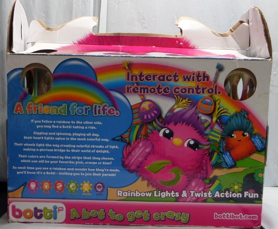 Botti Bopsy Orange & Blue R/C Robot Girl Bot Remote Control Plush Pal-NIOB - Image 4 of 4