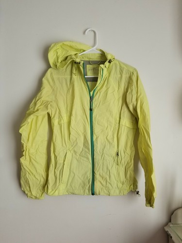 Eddie Bauer Yellow Green Rain Jacket 