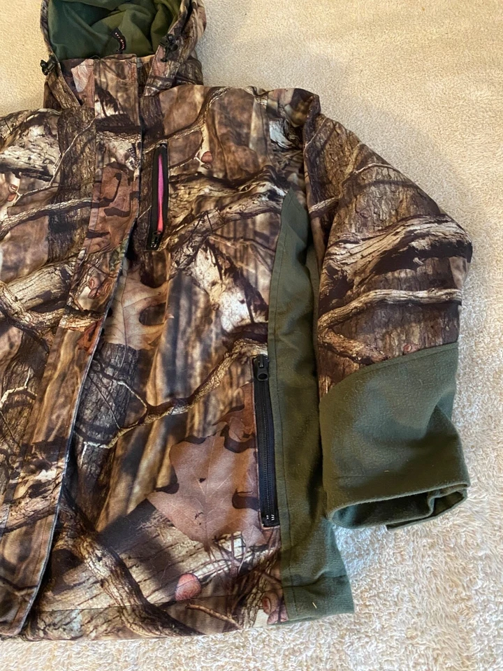 Yukon Gear Removable Fleece Camo Hunting Jacket Coat Women's Medium Pink Lining - Image 3 of 4