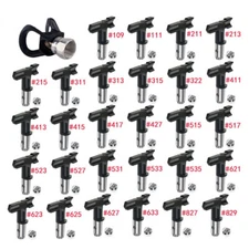 10PCS Black Nozzles Spray Tips For Airless Paint Spray Sprayer 109-829