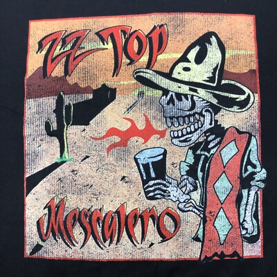 ZZ Top Mescalero Men's T-Shirt Medium 100% Cotton Retro