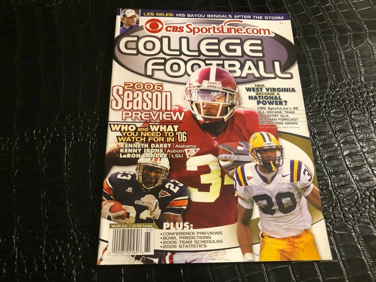 2006 CBS COLLEGE FOOTBALL magazine (UNREAD) SEASON PREVIEW