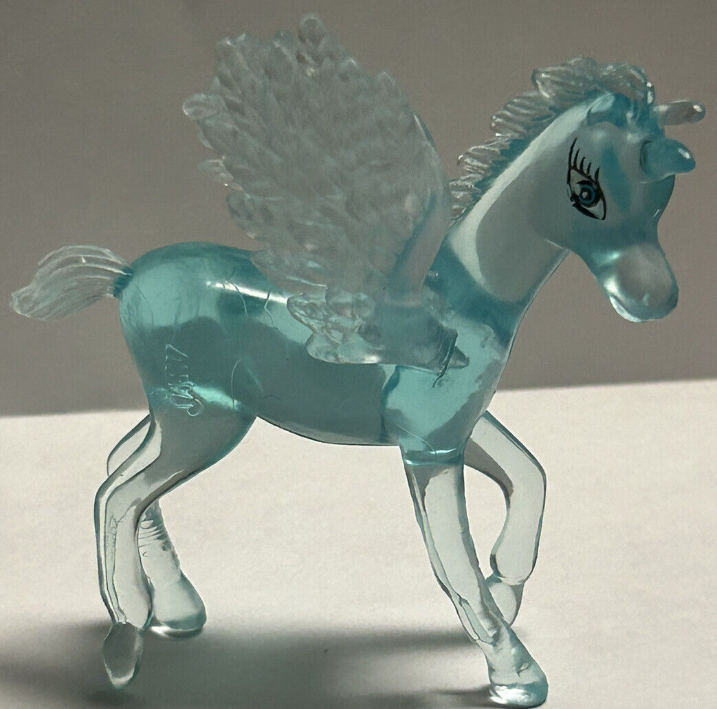 Blue Pegasus Translucent 2.5” Plastic Horse Toy ￼