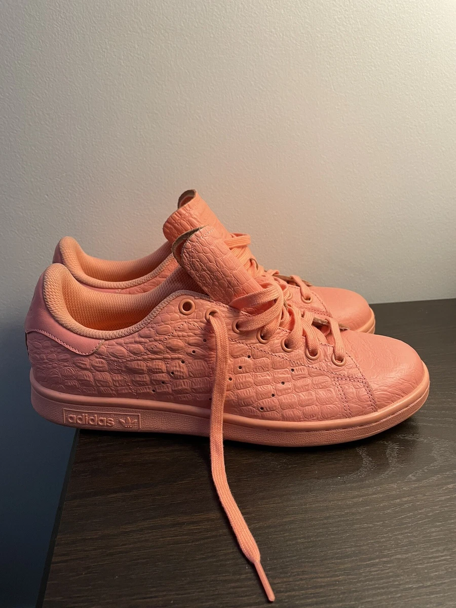 in plaats daarvan ontwikkelen Vermomd Men's Adidas Stan Smith Peach Crocodile Leather Sneakers | eBay