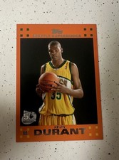 Kevin Durant Topps 50th Anniversary Orange RC Rookie Card Seattle Supersonics #2. rookie card picture