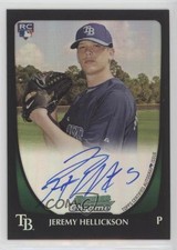 2011 Bowman Chrome Refractor Rookie 250/500 Jeremy Hellickson #199 Auto 0af