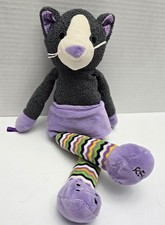 Scentsy Buddy Sidekick Cammy the Cat Plush Stuffed Animal Purple Skirt Gray