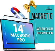 Magnetic anti Blue Light Screen Protector Compatible with Macbook Pro 14 Inch 2