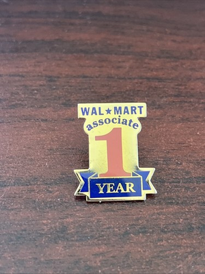 #ad Walmart 1 Year Anniversary Lapel Hat Pin $9.99
