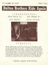 VINTAGE DALTON BROTHERSD RIDE AGAIN MOVIE KENT TAYLOR-SILV ORIGINAL AD IN FRENCH