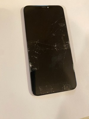 Apple iPhone Xs max original cracked screen OLED READ for parts