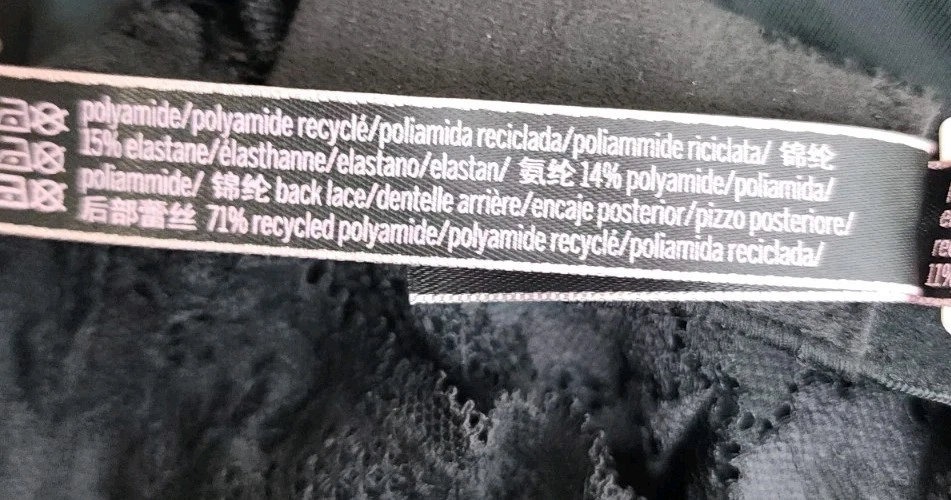 UNDERCOVER Abito donna Victoria's Secret taglia small nero mini pizzo floreale slip