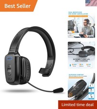 Over-Ear Bluetooth V5.2 Headset with 60Hrs Battery Life - Perfect for Office