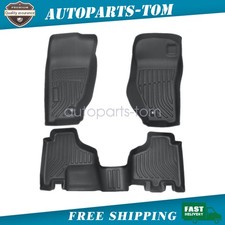 Tpe Floor Mats Liners For 2008-2012 Jeep Liberty All-weather 3d Black New 3pcs