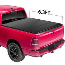 Hard Fold Truck Bed Tonneau Cover Compatible With 16-23 Toyota Tacoma 6.3ft Bed Hard Fold Truck Bed Tonneau Cover Compatible With 16-23 Toyota Tacoma 6.3ft Bed