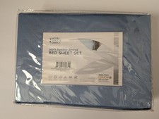 Hotel Sheets Direct Bamboo Bed Sheet Set Twin XL Light Blue - NEW