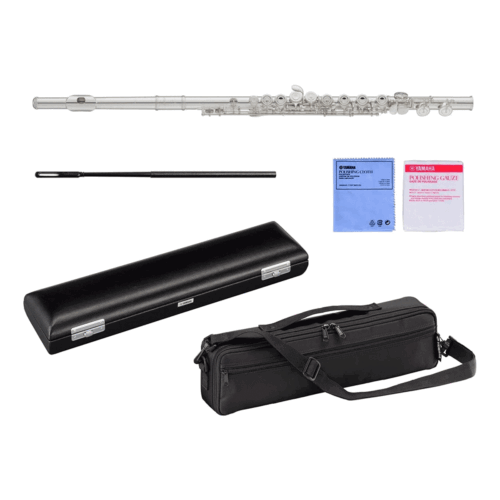 YAMAHA YFL-412 flute standard with E mechanism silver tube NEW from Japan - Picture 3 of 6