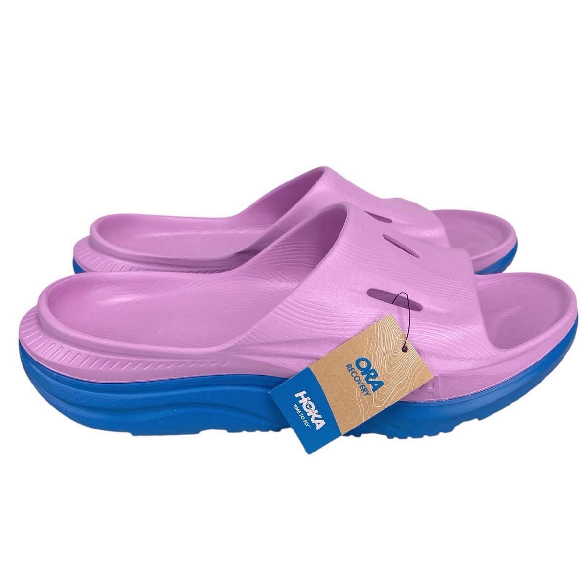 Hoka Ora Recovery Slide 3 Cyclamen/Coastal Sky Sandals Mens Size 11 HOKA ORA Recovery Slide 3 Cyclamen Coastal Sky Sandals Men main image 3