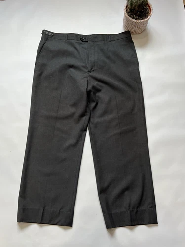 SAINT LAURENT (YSL) Pantalone formale vintage Yves Saint Laurent grigio classico taglia 40