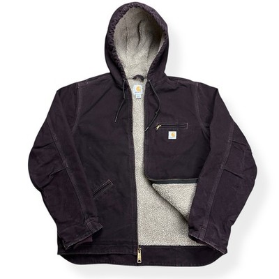 Carhartt Sierra Jacket Sherpa Lined Women s Size Small WJ141 DWN Plumb Purple