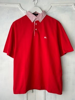 Burberry London Red Polo Shirt Made in Spain