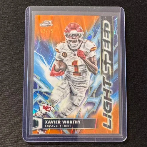 2025 Topps Cosmic Chrome Xavier Worthy Base (RAW)