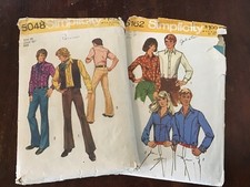 Vintage Simplicity 5048 taille 48/ 5162 taille 12 ~ chemise, gilet, pantalon western