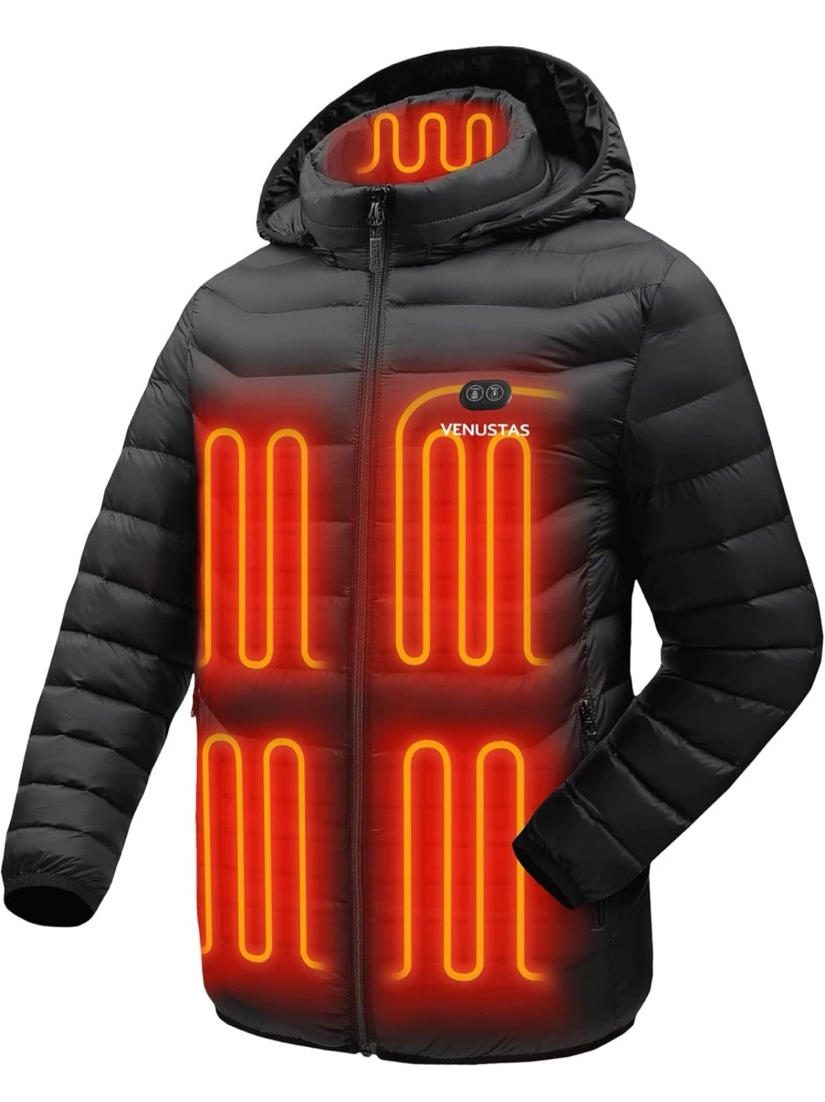 Venustas Unisex Heated Jacket with Battery, Heated Coat for Women and Men Size L
