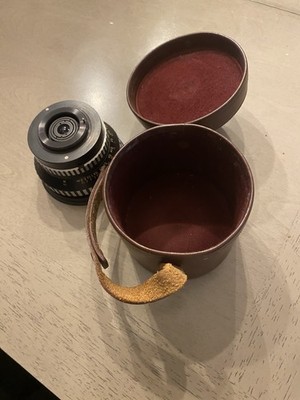 Vintage Carl Zeiss Jena Flektogon 4/20 20mm Lens with Leather Case