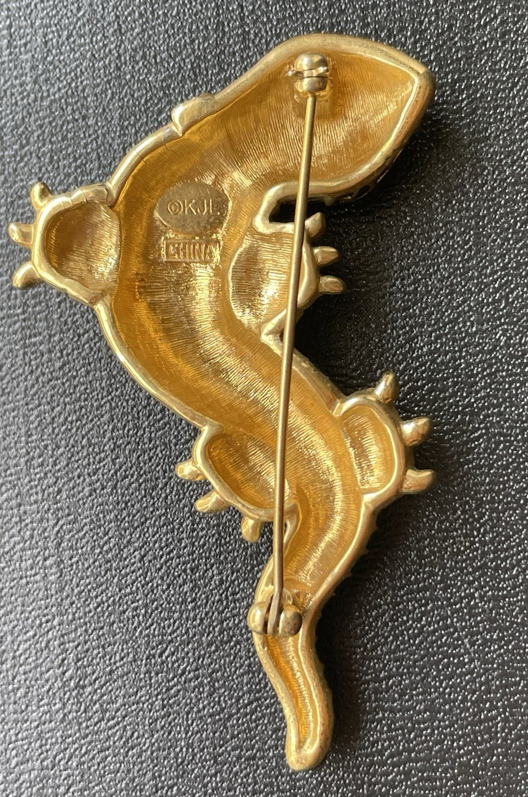 Vintage Kenneth Jay Lane KJL Salamander Enamel Cr… - image 3