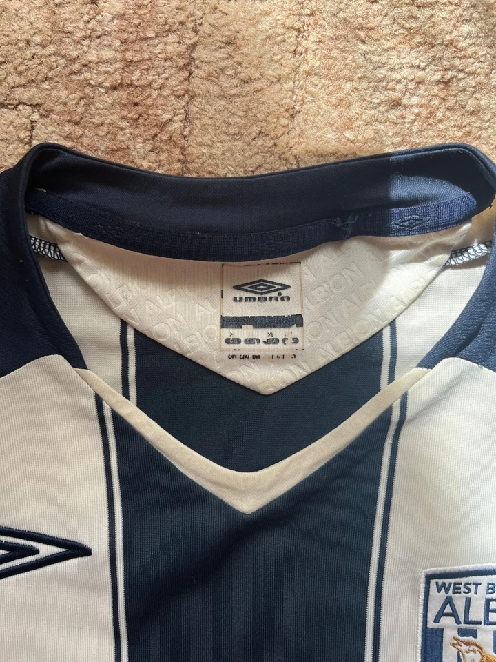 Camiseta de fútbol local West Bromwich Albion 2008/2009 talla XL para hombre Foto 3 de 4