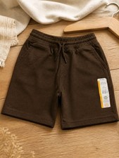wonder nation Brown Drawstring Kids Shorts