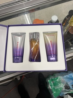 pure purple hugo boss (EDP 1.6oz,body lotion 2.5oz,shower gel 2.5oz) vintage 