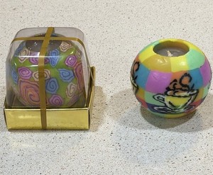 2 Vintage Y2K Candle Illuminating Magic Glow Flower Butterfly Retro 90s