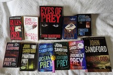 John Sandford Prey Series Books Lot of 9 PB + 2 HB w/DJ 1st Ed, EYES Signed Book