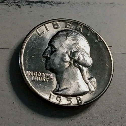 1958-D BU 90% Silver Washington Quarter #3