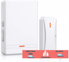 Wireless Door Open Chime Open Sensor Alarm Entry Alert Bell 800FT Range 40 Chime