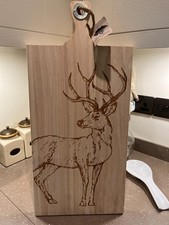 Image of Stag design, high quality, Mango wood, serving / chopping board 58cm