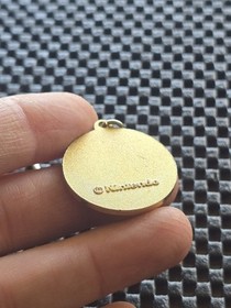 Vintage Nintendo Famicom Golf U.S. Course Contest Prize Gold Coin Chain Disk-kun