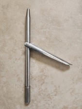 Drophog Stainless Steel 5" Polespear Single Flopper Tip 6mm threaded female 